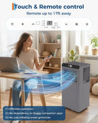 garveehome 8000btus portable air conditioners with remote control,350 shown in use
