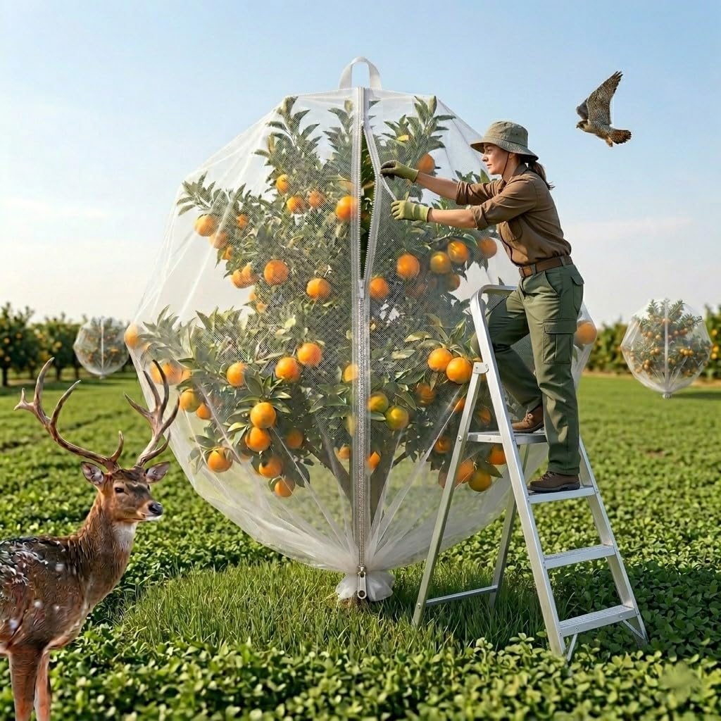 15×15ftextra large fruit tree netting with drawstring &, main product view