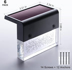 denicmic solar deck lights led waterproof solar step, package contents