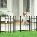 decorative metal garden fence 24" x 10', outdoor, main product view