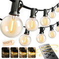 addlon outdoor string lights 100ft g40 with remote, main product view