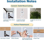 ONIKK Ceiling Hooks for Hanging Plants (4 PCS White), Heavy Duty Metal Plant Hooks, Screw in Hooks for Hanging Birdfeeders, Lamps, Planters, Indoor Outdoor Wall Baskets Hooks up to 33 lbs