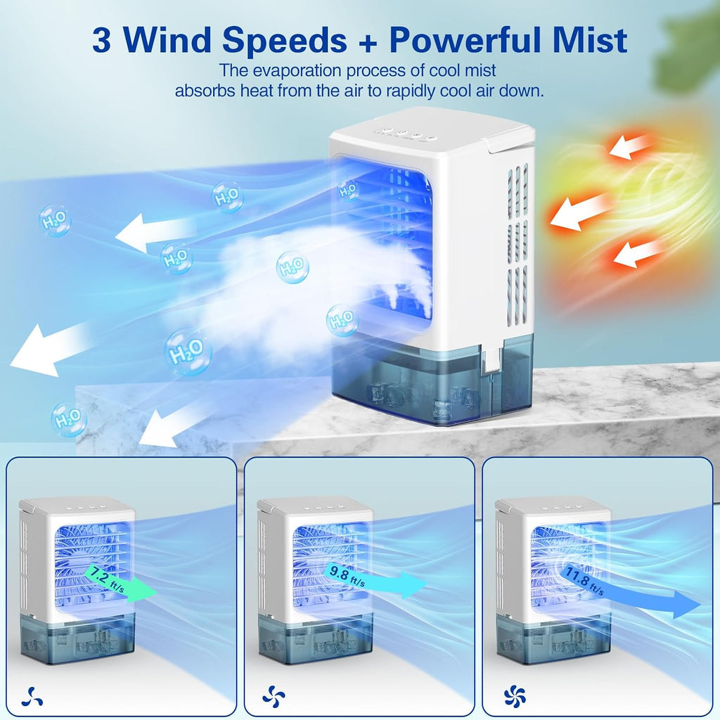 portable air conditioners mini portable ac unit 900ml shown in use