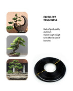 6Pcs Bonsai Wire, 6 Sizes of 1mm, 1.5mm, 2mm, 2.5mm, 3mm, 4mm Black Aluminum Wire, Total 152 Feet Bonsai Tool Kitfor Bonzai Trees Indoor