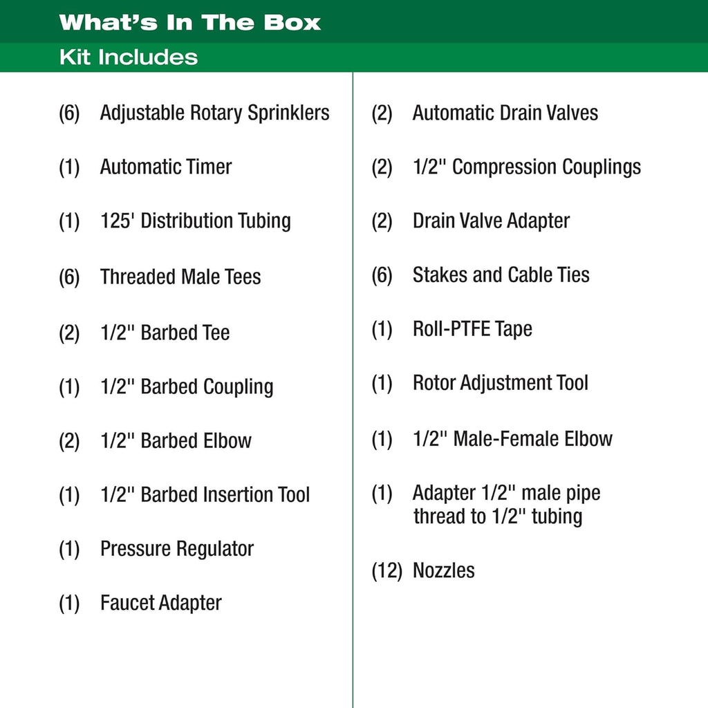 Rain Bird 32ETI DIY Install In-Ground Automatic Sprinkler Kit