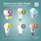GE LED+ Motion LED Light Bulbs, PAR38 Outdoor Security Floodlights, 15W, Warm White (3 Pack)
