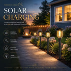 Solar Lights Outdoor 12 Pack, Solar Pathway Lights Warm White, Waterproof Auto On/Off Solar Powered Garden Lights for Yard Landscape, Walkway, Path, Driveway Decor