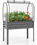 giantex raised garden bed with legs & greenhouse, main product view