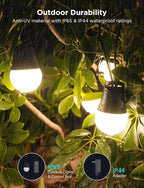 Govee Smart Outdoor String Lights 2, 96ft RGBIC Outdoor Lights with Dimmable Warm White LED Bulbs, 47 Scene Modes for Patio, Backyard, IP65 Waterproof, Compatible with Alexa, App Control