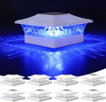 volisun solar post cap light 8pack white: rgb, main product view