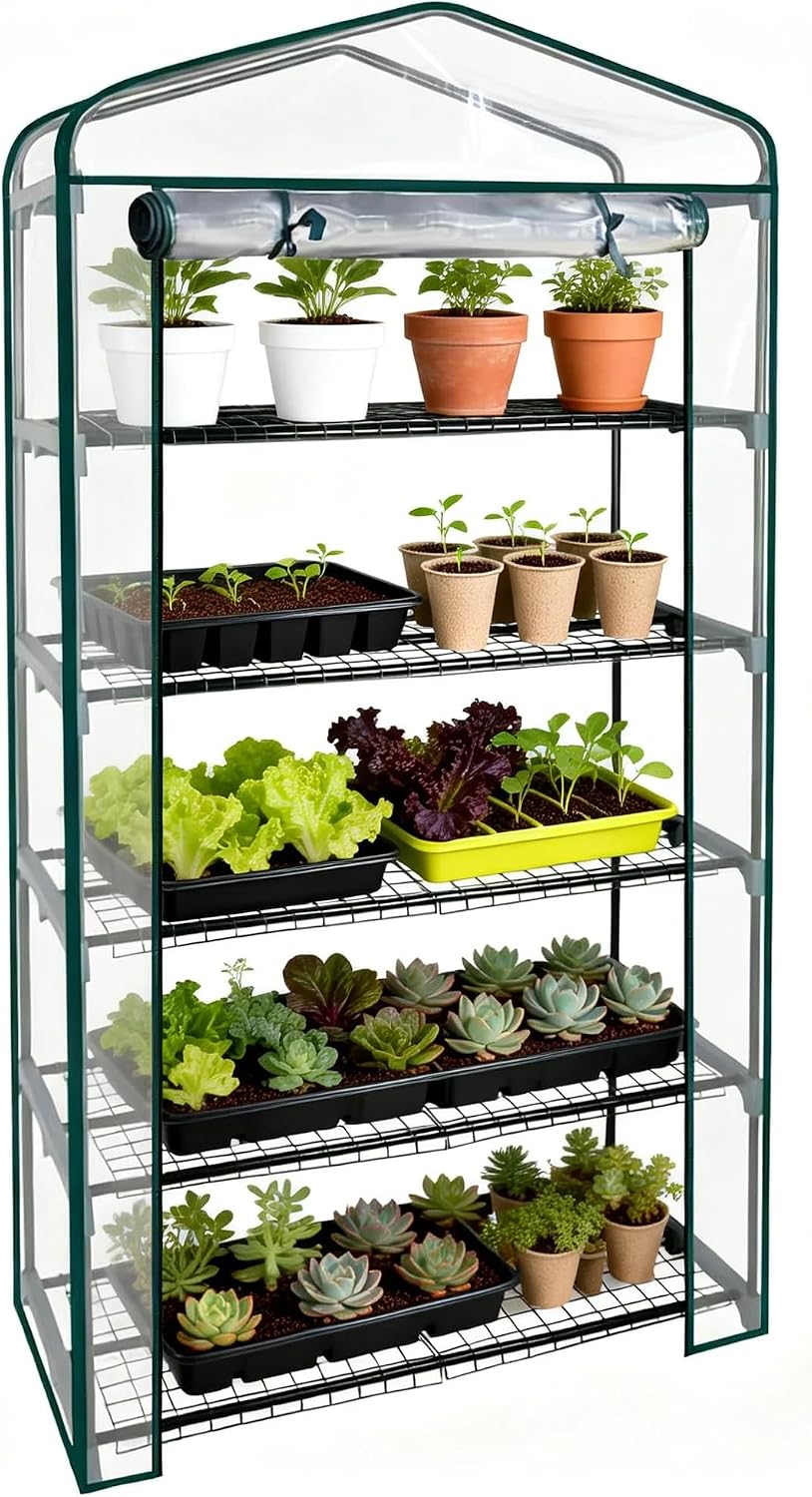 worth garden 50% extra wide mini greenhouse 5, main product view