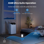 inverter 16000 btu portable air conditioner, 3 in on a desk or shelf