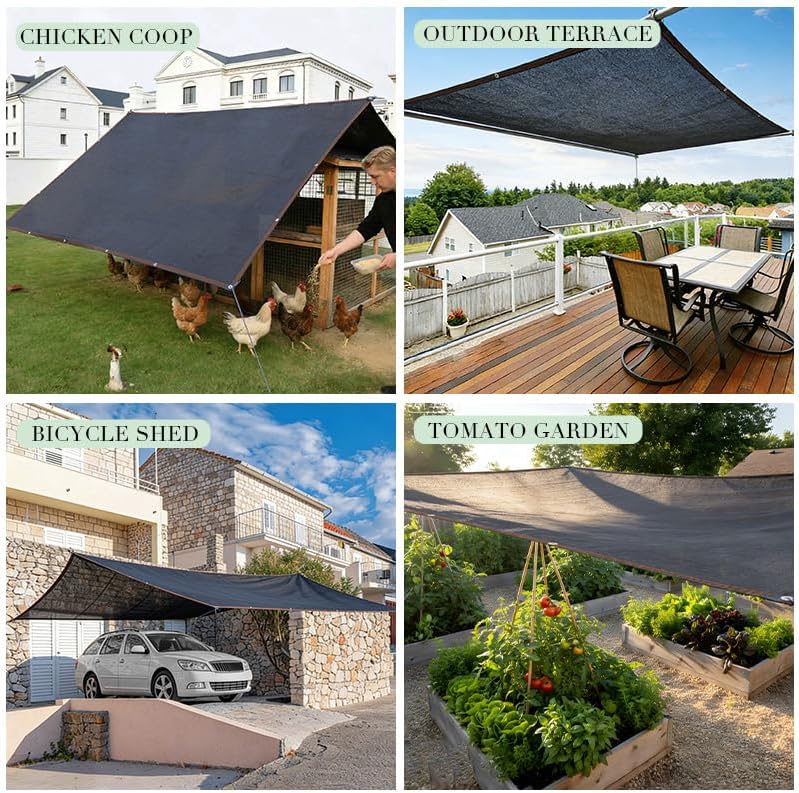 garden shade cloth suitable for plants outdoor vegetables shown in use
