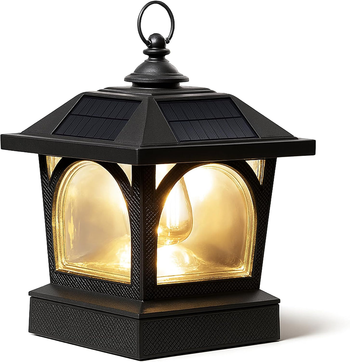 classy caps edison solar table lantern & post, main product view