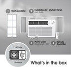 lg 10000 btu window air conditioners [2023] remote, package contents
