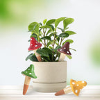 Self Watering Spikes Mushroom Shaped Plant Watering Globes | Irrigation Terracotta Watering Device Garden Waterer for Indoor Outdoor Plant 4 Packs