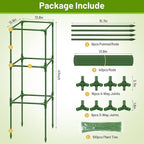 Legigo 2 Pack Square Tomato Cages for Garden- Up to 45 Inch Tomato Trellis Plant Cages Support, Tomato Stakes and Supports Cage for Climbing Vegetables Raised Garden Bed Cucumbers Peppers Flowers