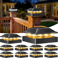 peasur 4x4 solar post cap lights 10 pack,2, main product view