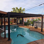 purple leaf outdoor louvered pergola 13' x 15', main product view