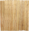 4ft x 6ft natural bamboo fence roll, outside, main product view
