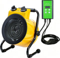 greenhouse heater with thermostat, electric outdoor heaters, yellow, main product view