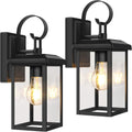 beslowe 2-pack outdoor wall light fixtures, modern porch, main product view