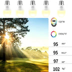 Grow Lights Bulbs for Indoor Plants Full Spectrum，LED Grow Light Bulb A19，Plant Light Bulbs E26 Base，12W Grow Bulb 100W Equivalent, for Indoor Plants，Flowers, Garden (DA-A19, A19-2PACK)