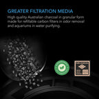 ac infinity premium australian activated carbon 8 lb. shown in use