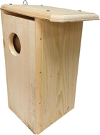 Squirrel House, Handcrafted Eastern White Pine Nesting Box, Outdoor Shelter