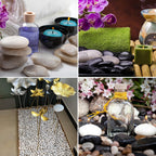 40lbs Large River Rocks for Landscaping, 3-4" Black Pebbles | for Garden Design, Hand-Picked Smooth Stones for Fish Tank, Flower Pots, Indoor Water Fountains, Pathways, Backyard
