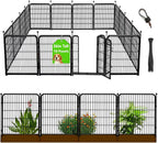 getlay 36 in(h) garden fence, wide gate low shown in use