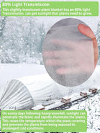 thicker plant covers freeze protection 1.77 oz/yd², 6.5ft, side view