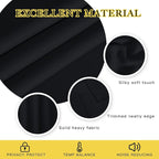 NICETOWN Black Blackout Living Room Curtain 102 inches Long, Grommet Thermal Insulated Cold/Light/Sound Blocking Window Drape for Bedroom/French Door (W66 x L102, 1 Panel)