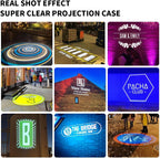 110W GOBO Projector Custom Logo Led Light HD Image for Business Indoor Outdoor Ip67 Waterproof Rotating Advertising Projection Light for Floor Wedding (White)
