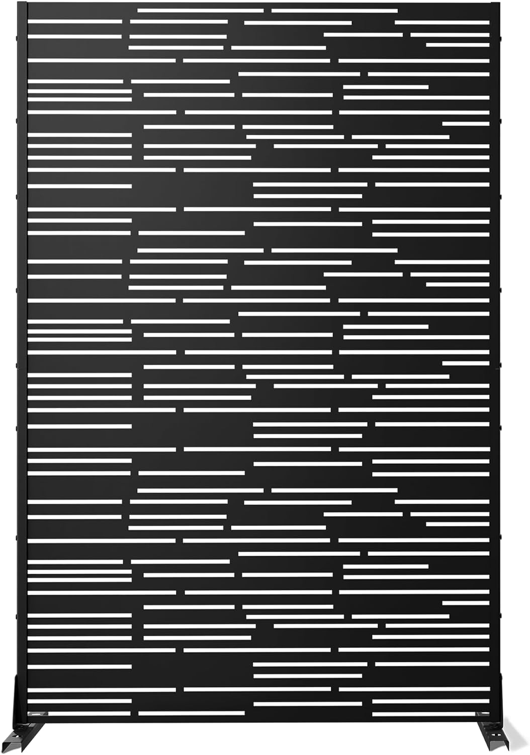 metal privacy screen outdoor, black shine, main product view