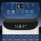 inverter 16000btu portable air conditioners with remote, free, front angle view