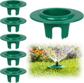 RAWILL 6 Pcs Sprinkler Head Protectors, Plastic Sprinkler Donut-Style Guards for Lawn, 6.69 in Circle Shaped Donut with 3.54 in Inner Diameter, Outdoor Lawn Spray Guard - Green