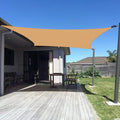 SUNNY GUARD Custom Size 10'x12' Peach Fuzz Sun Shade Sail Rectangle UV Block Shade for Backyard Yard Patio Deck Garden(Customized)