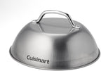 Cuisinart CGPR-221, Cast Iron Grill Press (Wood Handle) & CMD-108 Melting Dome, 9",Stainless steel