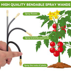 Drip Irrigation System Kit with 16 Pcs Adjustable Brass Nozzles & Bendable Spay Arm,120ft Garden Watering Misting System for Outdoor Raised Bed, Potted Plant, Yard, Greenhouse