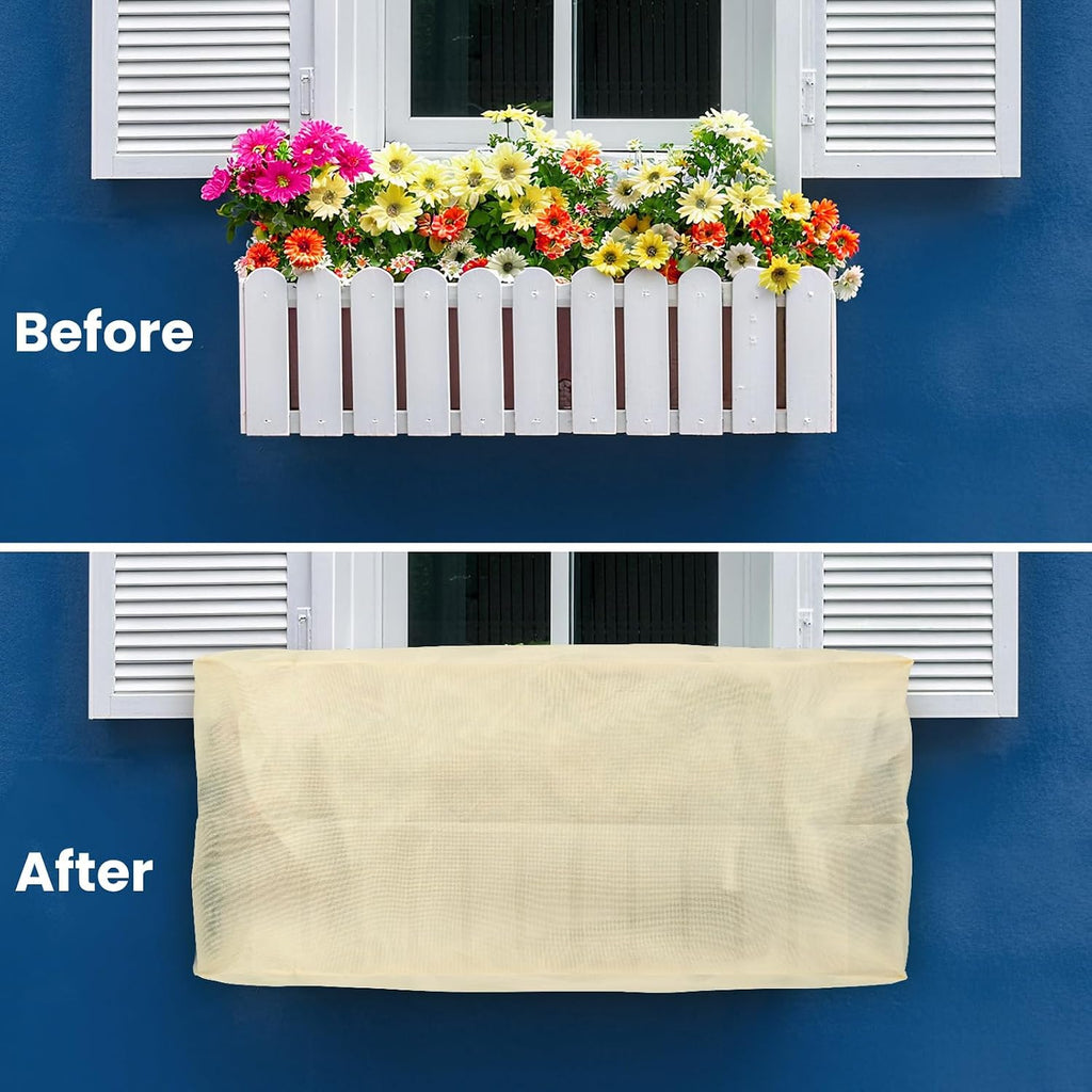 plant covers freeze protection, 2 pack, fits 4 on a desk or shelf
