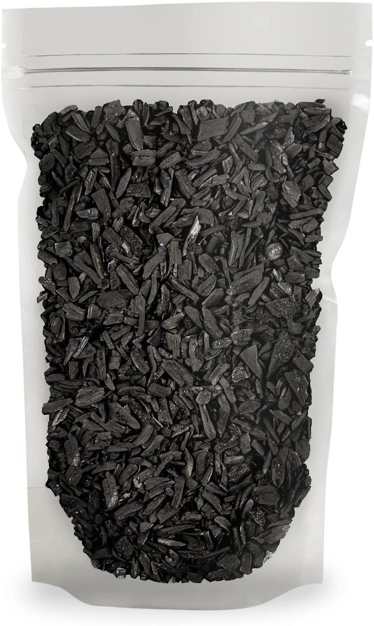 gardenera horticultural charcoal for indoor plants [4-quart bag], side view