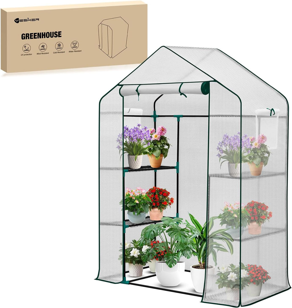 yesker greenhouse 57"x29"x77" walk in green house, main product view