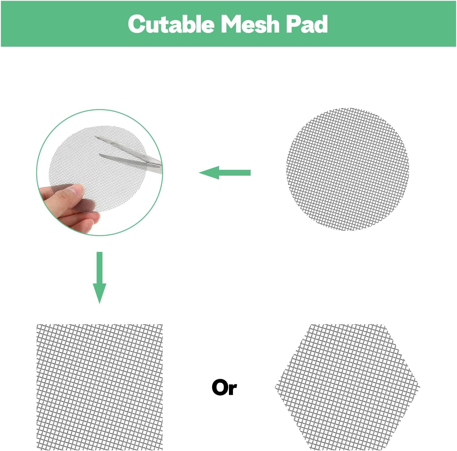 150 Mesh for Plant Plant Hole Mesh Pads Drainage Screen Plastic Round Flower Hole MeshScreen Cover Pad 2 3 4 Inch Assorted SizesMesh Preventing Soil Leakage