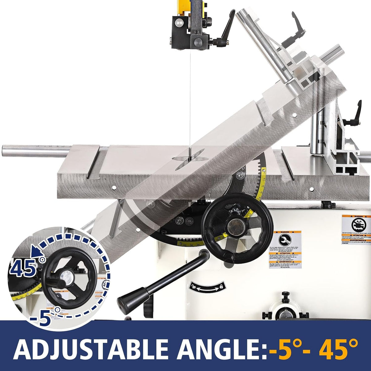 band saw, 14 inch bandsaw for woodworking, 1445 showing dimensions