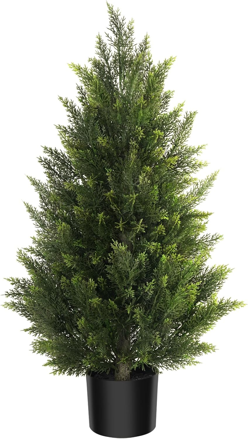 vitalismo 3ft uv-resistant artificial cedar tree for front, main product view