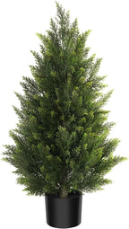 vitalismo 3ft uv-resistant artificial cedar tree for front, main product view