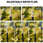 thiswing 360° adjustable drip irrigation system with 22 showing dimensions