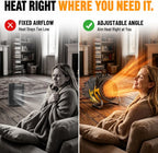 outdoor heaters for patio, 1500w portable garage heater, side view