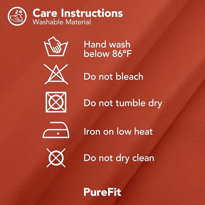 PureFit Outdoor Curtains for Patio Waterproof Weatherproof, UV Resistant Outside Curtains for Gazebo, Front Porch, Pergola, Sun Blocking Privacy Curtain, 120W x 84L inch, 1 Panel, Red Clay